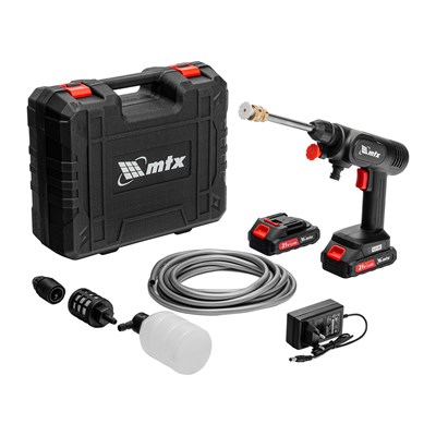 Аккумуляторная мойка MTX А-21-02, 40 бар, 4 л/мин, Li-ion 21 В 58211