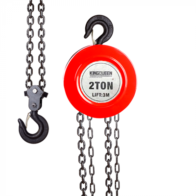 Ручная шестеренная стационарная Таль (2т, 3м) Kingqueen KT-2T-3M
